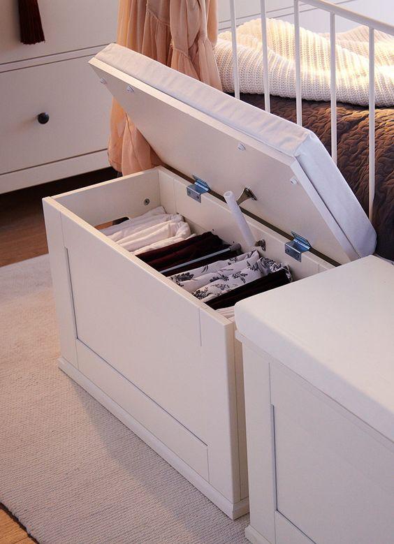 baules para dormitorios pequeños