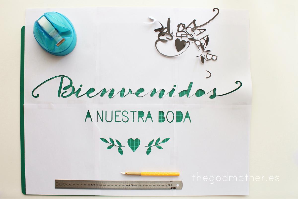 DIY CARTEL BIENVENIDA BODA 2