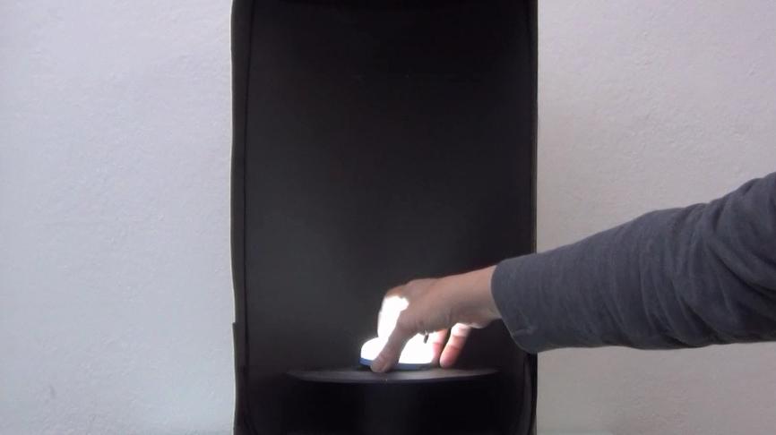 Base iluminada para pecera