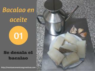 Bacalao en aceite - Ingredientes