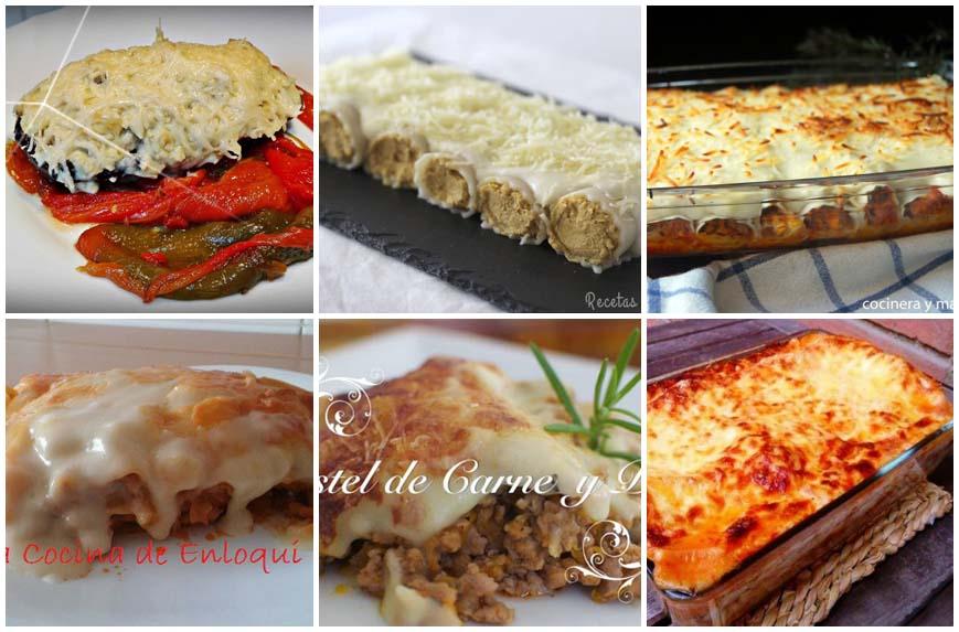 Recetas de lasañas, canelones y más