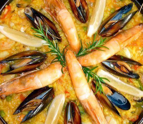 Arroz meloso con gambas y sepia