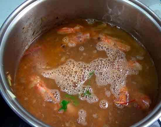 Arroz meloso con gambas y sepia