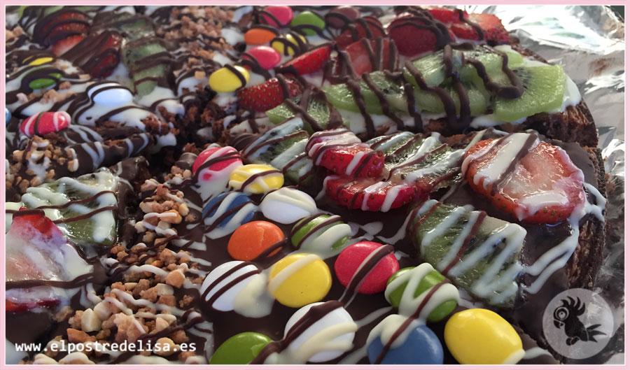 pizza brownie de nutella