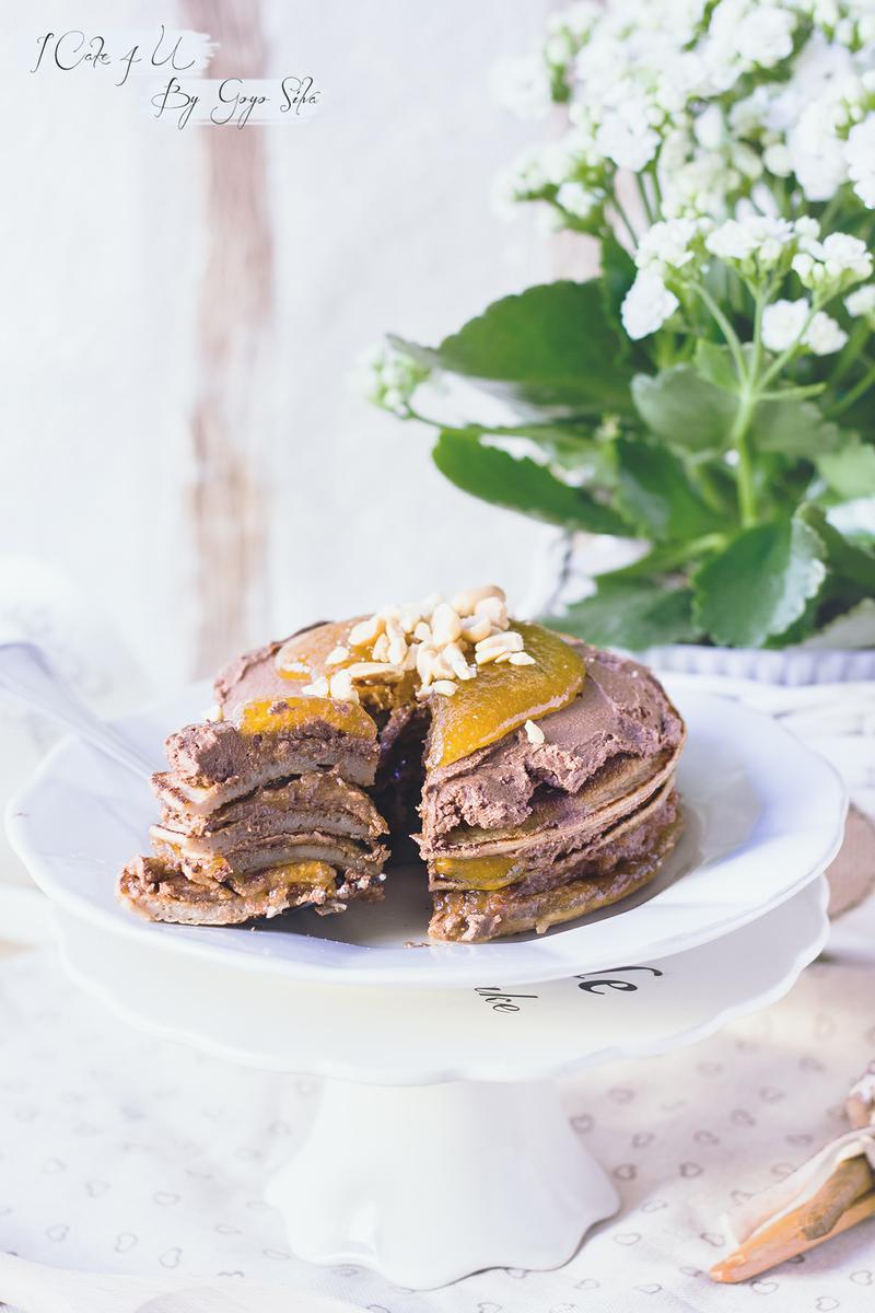Pastel de Tortitas de Horchata con Chocolate