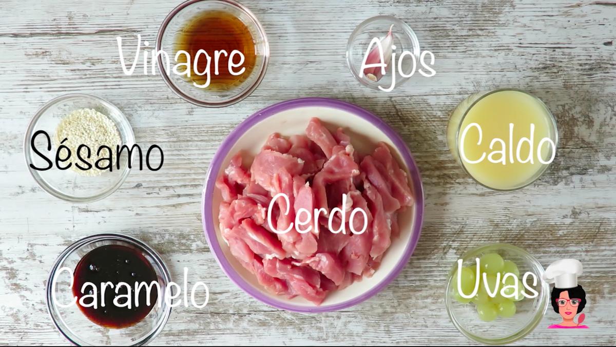 ingre cerdos agridulce