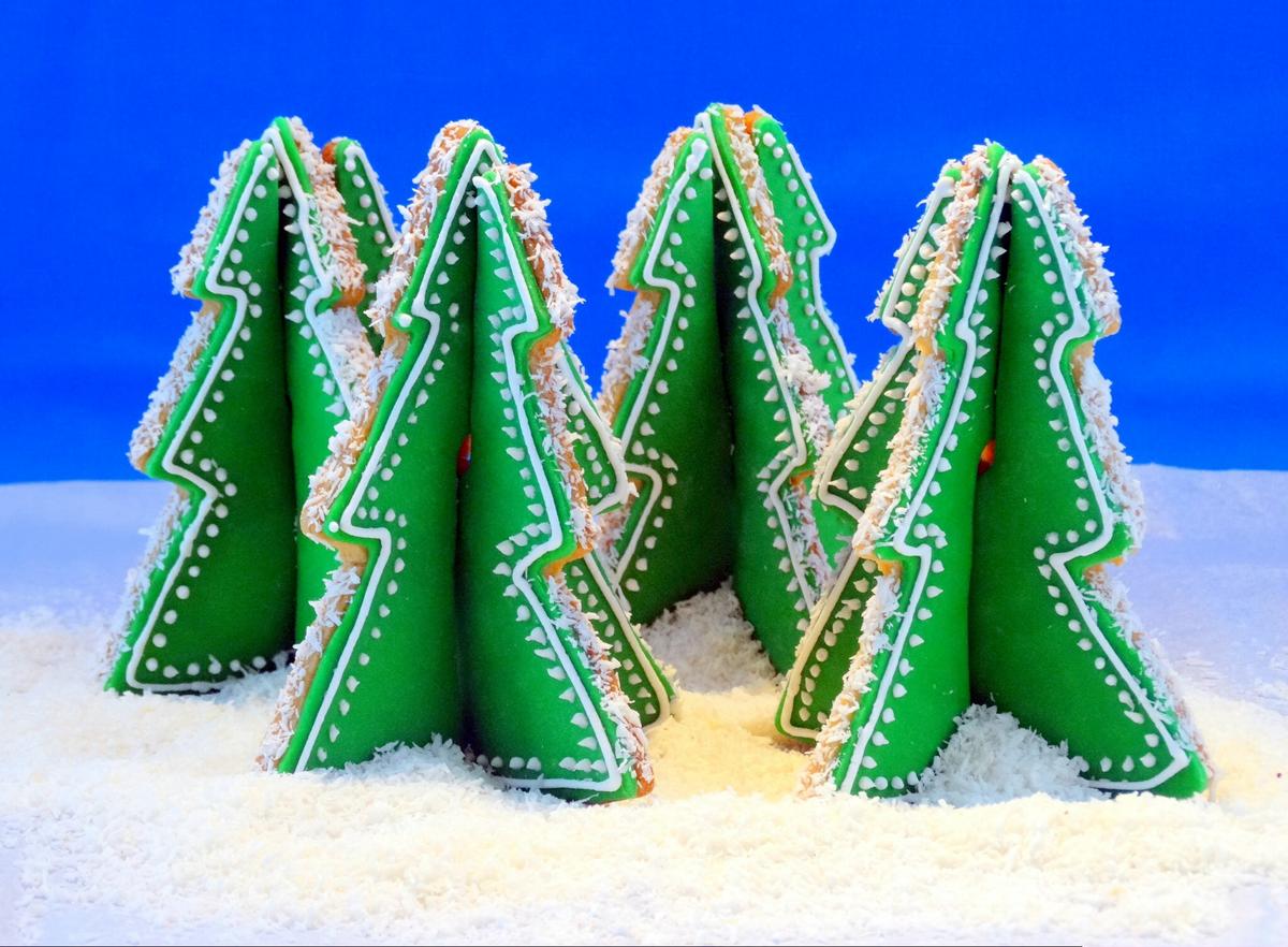Arbol de navidad de galleta