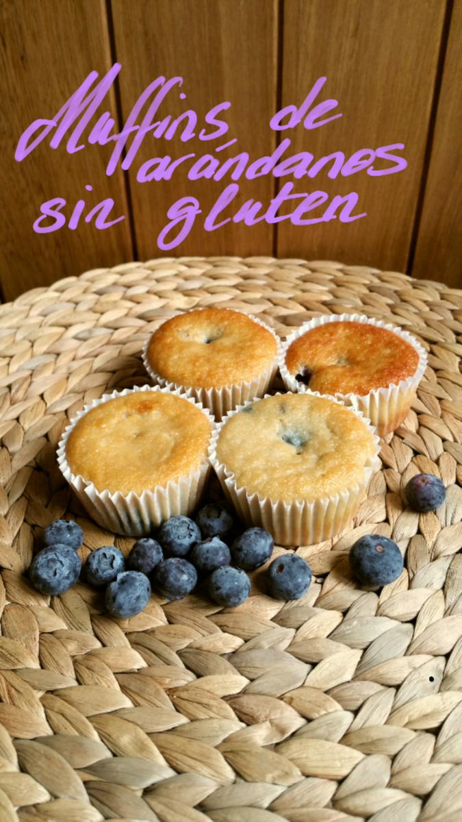 Muffins de arándanos sin gluten
