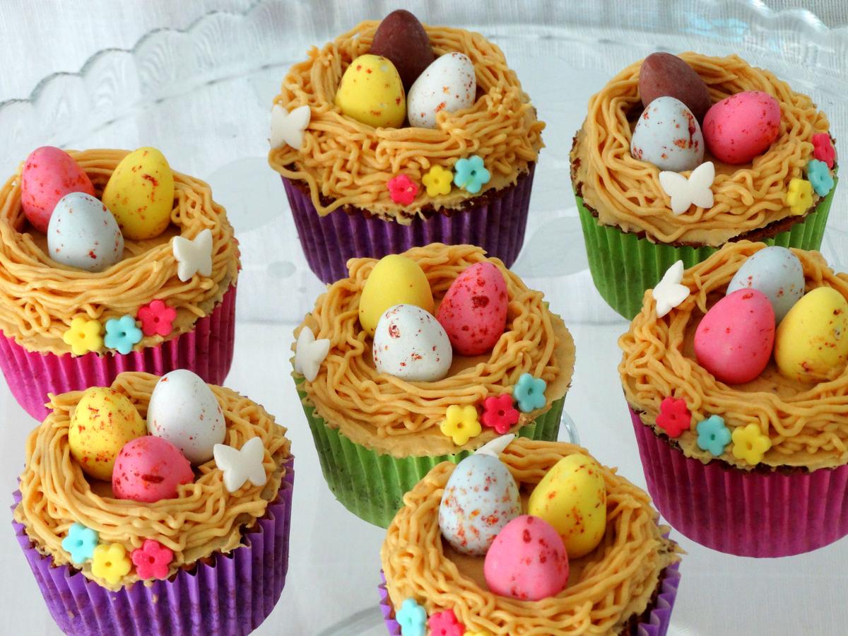 Cupcakes con buttercream de cacahuete