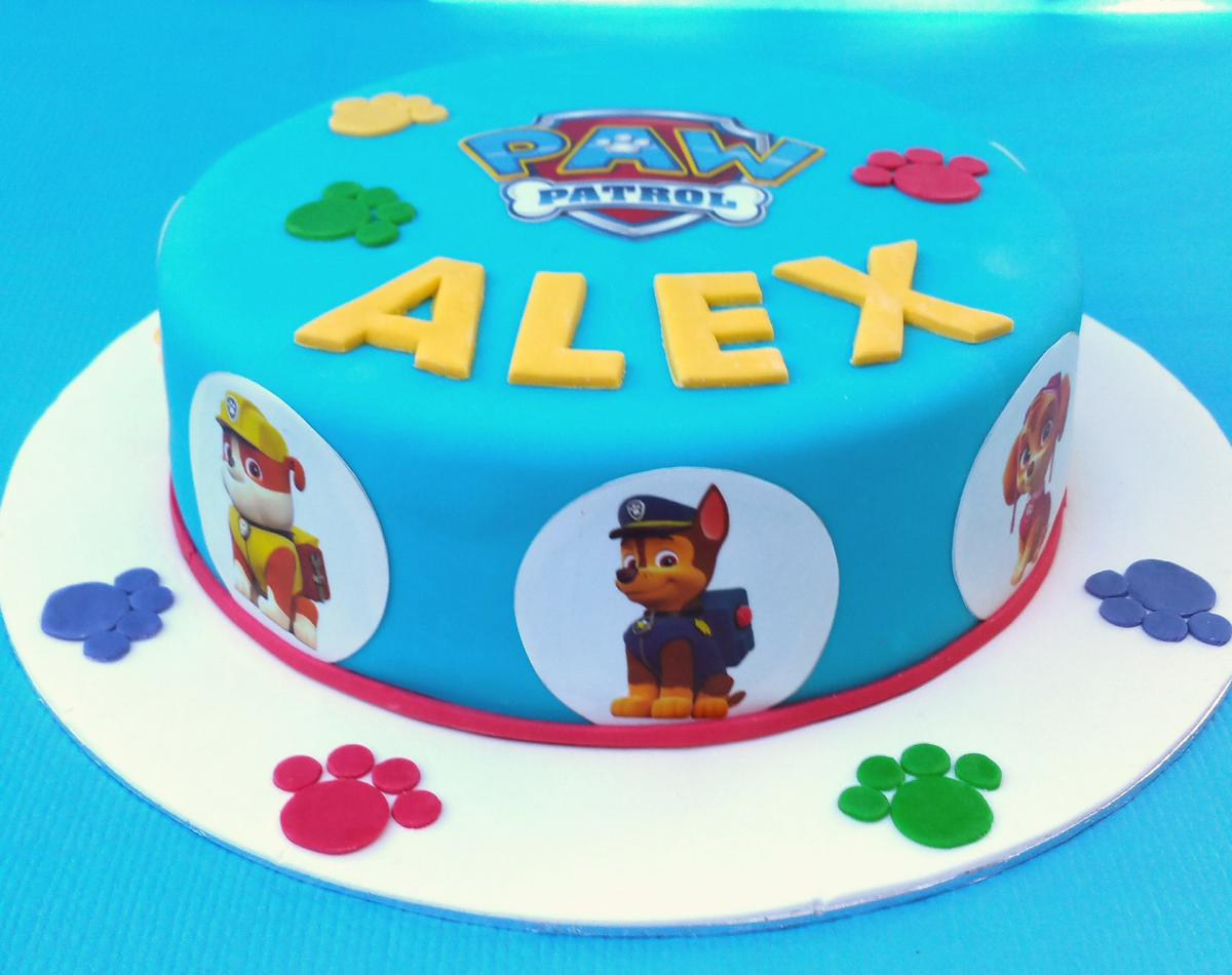 Tarta patrulla canina- paw patrol cake