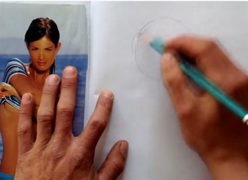 paso 1 para dibujar personas realistas