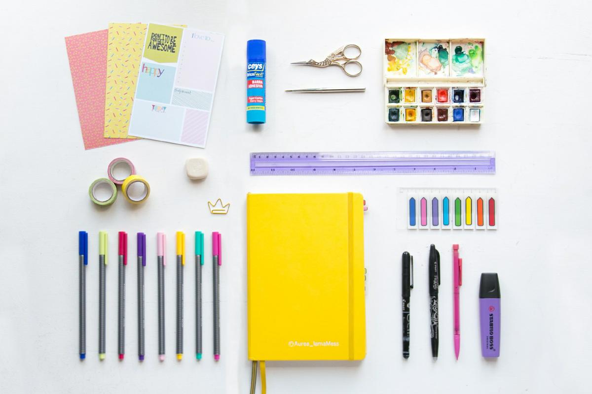 Imprescindibles para el Bullet Journal, visto en "I am a Mess Blog"