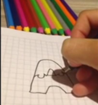 paso 2 para dibujar letras en llamas