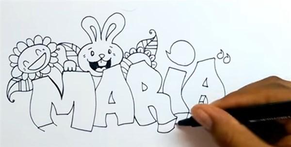 paso 3 para dibujar letras en graffiti