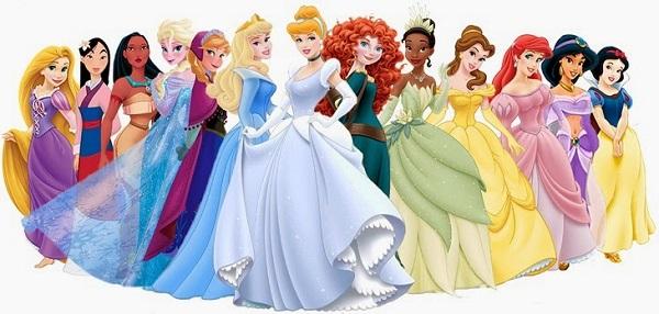 todas las princesas de disney
