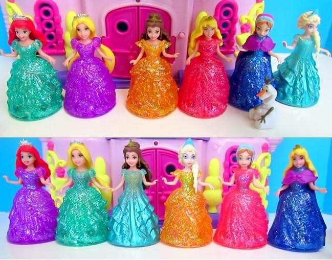cambiar vestidos princesas disney magiclip