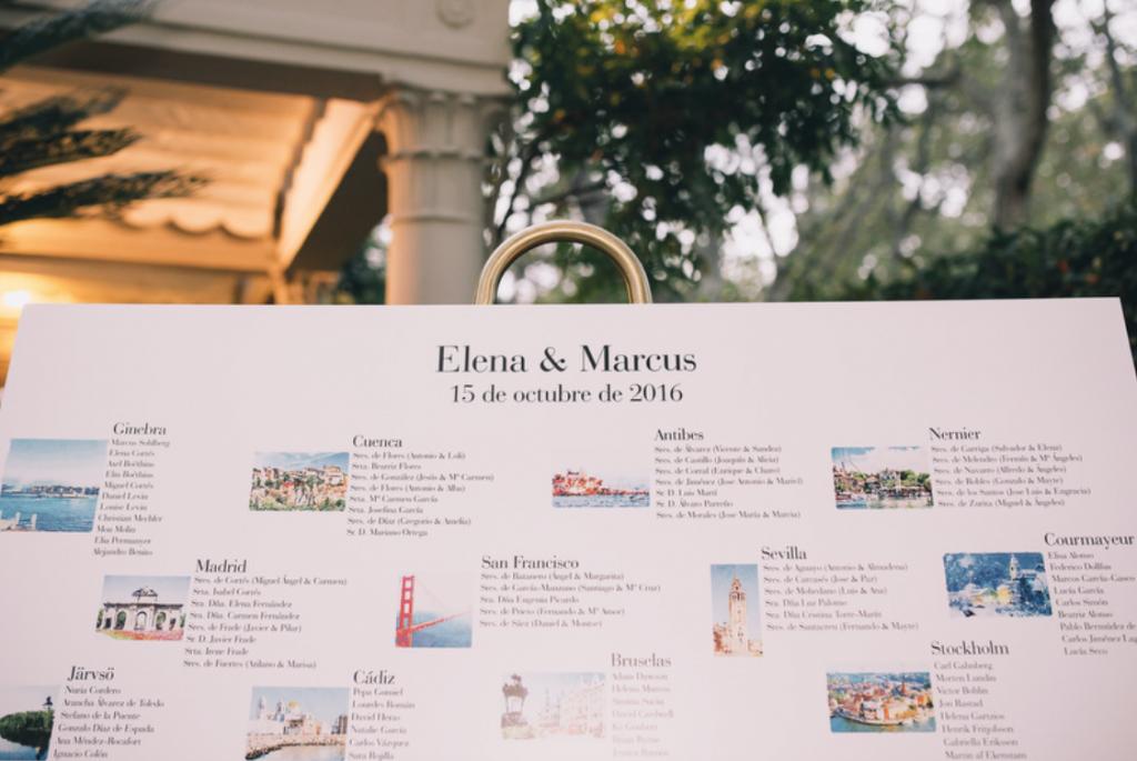 Boda urbana y elegante en el hotel Ritz de Madrid by Tu Día Perfecto Wedding Planner. Seating plan