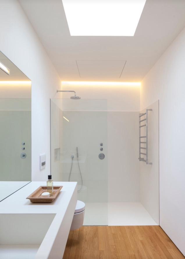 Inspiración nórdica para baños con ducha | Decoración