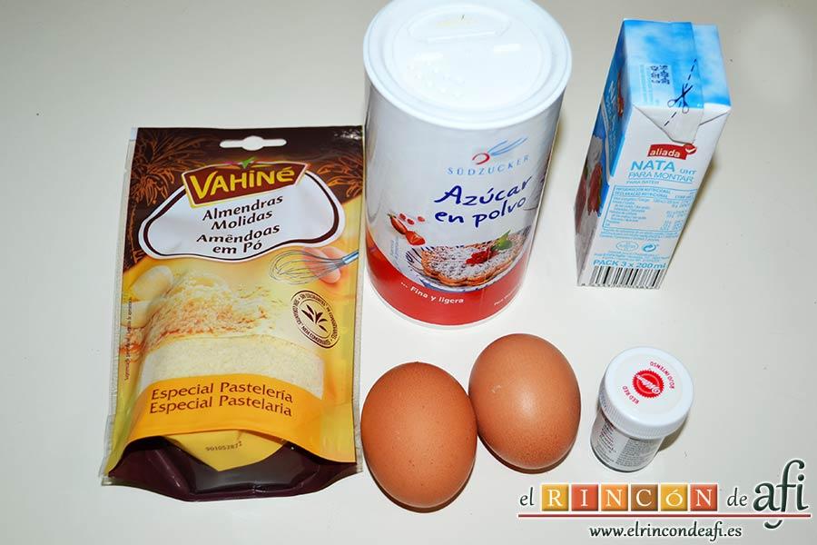 Macaroons de Lorraine Pascale, preparar los ingredientes