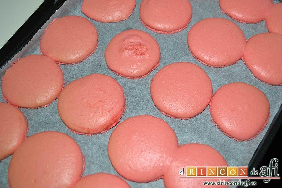 Macaroons de Lorraine Pascale, dejar reposar en la nevera