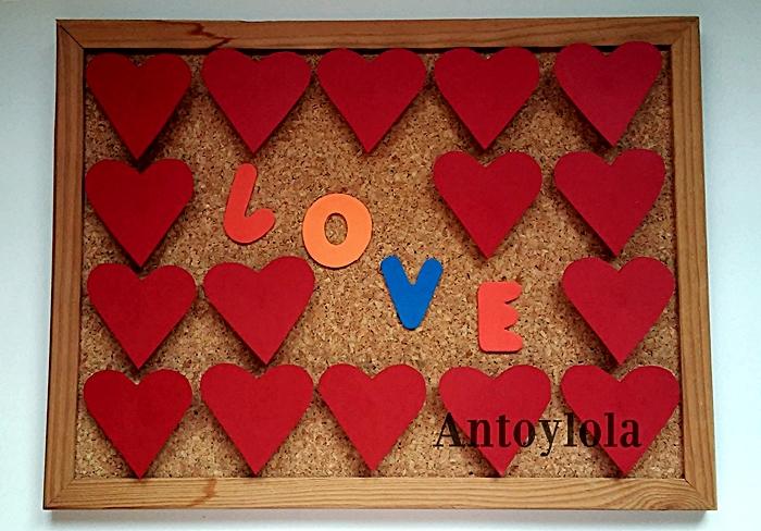 Corazones rojos para un día especial