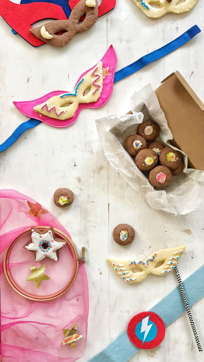 Cómo hacer máscaras de Carnaval de galletas 
