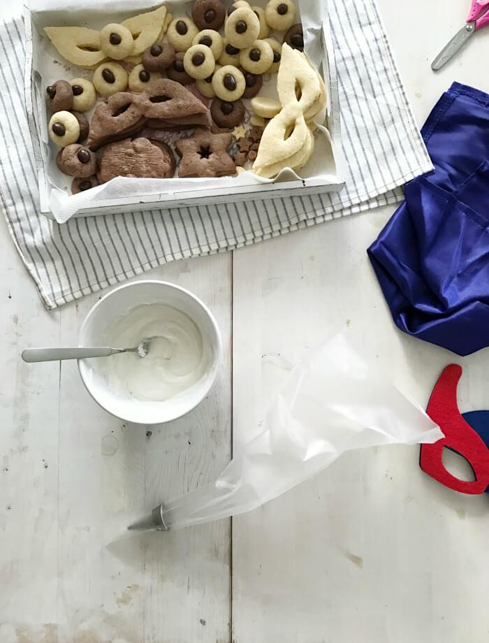 máscaras de Carnaval de galletas por Pintando las nubes