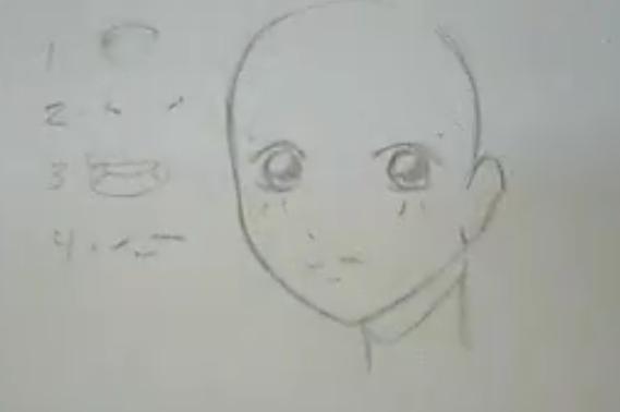 paso 4 para dibujar labios anime