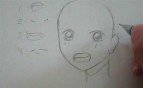 paso 5 para dibujar labios anime