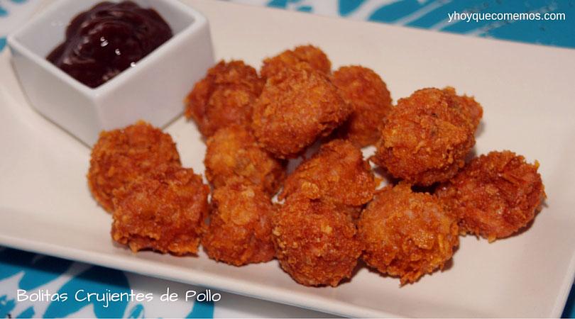bolitas crujientes de pollo