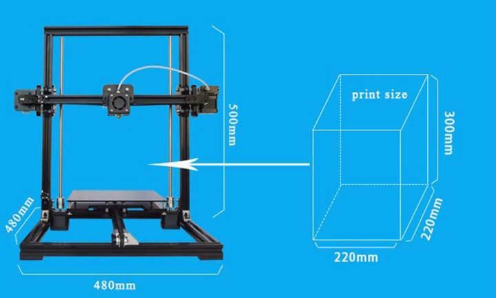 impresora 3D barata para iniciados Tronxy X3 Desktop High Accuracy LCD Screen 3D Printer Kit