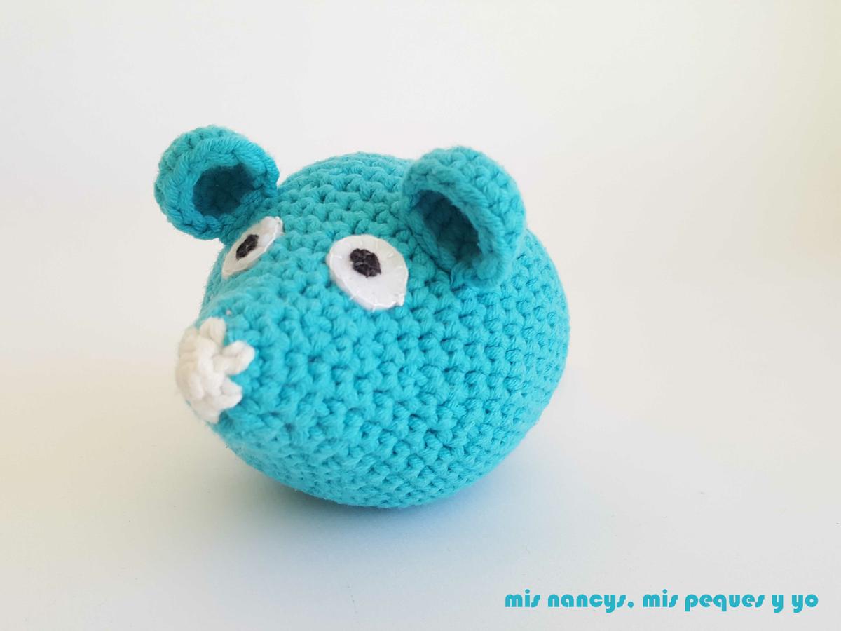 mis nancys, mis peques y yo, ratón amigurumi azul