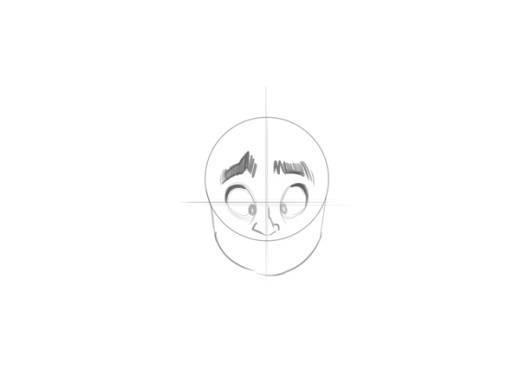 paso 5 para dibujar personajes de caricatura