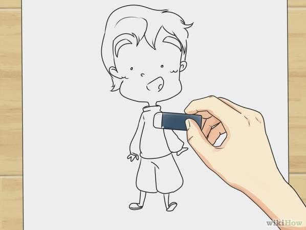 paso 10 para dibujar personajes de comic