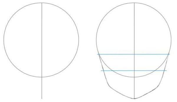 paso 1 para dibujar personajes femeninos