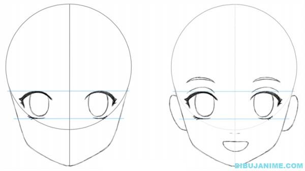 paso 2 para dibujar personajes femeninos