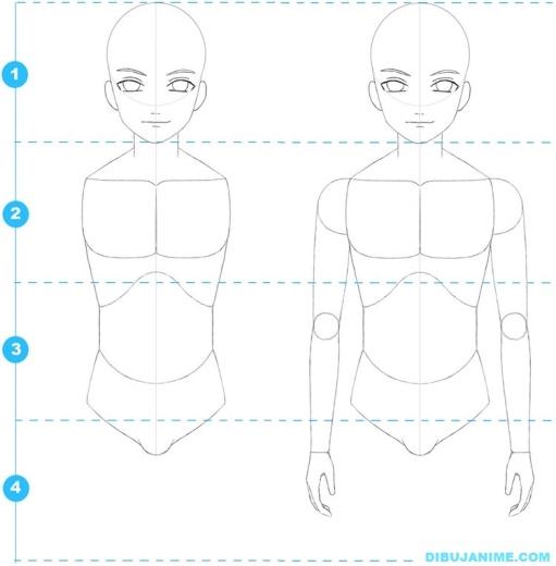 paso 3 para dibujar personajes masculinos