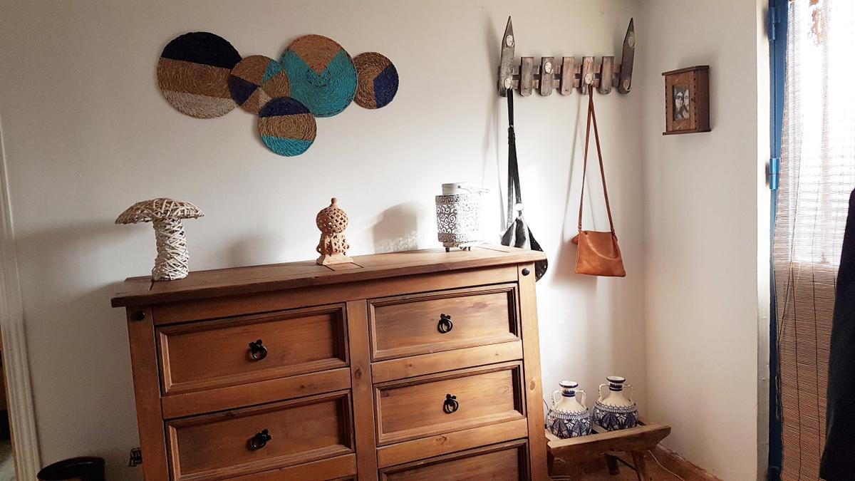decoracion diy pared etnico boho - recibidor renovado