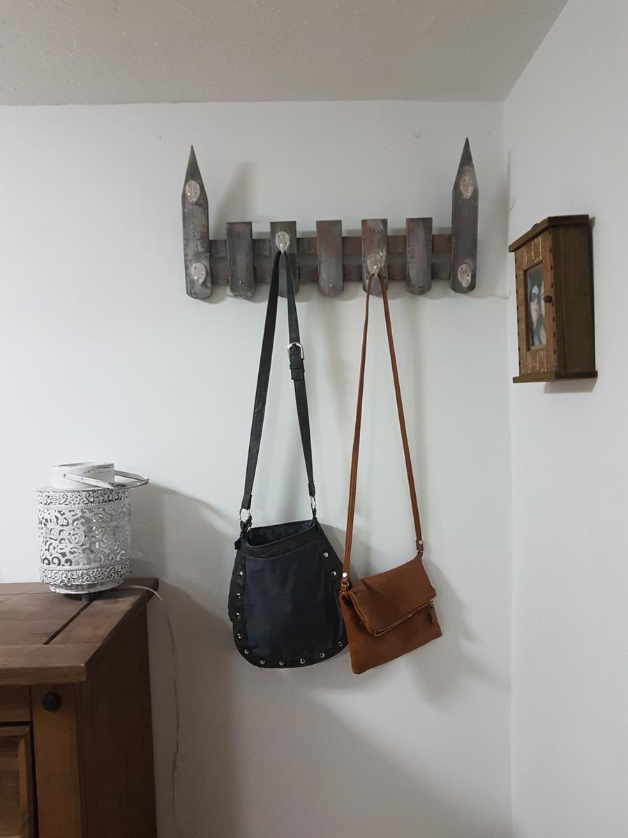 decoracion diy pared etnico boho - recibidor renovado con perchero
