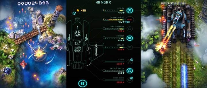 Sky Force juego para Android mata marcianos app juego shoot em up para Android gratuito gratis review reseña analisis descargar Sky Force Reloaded