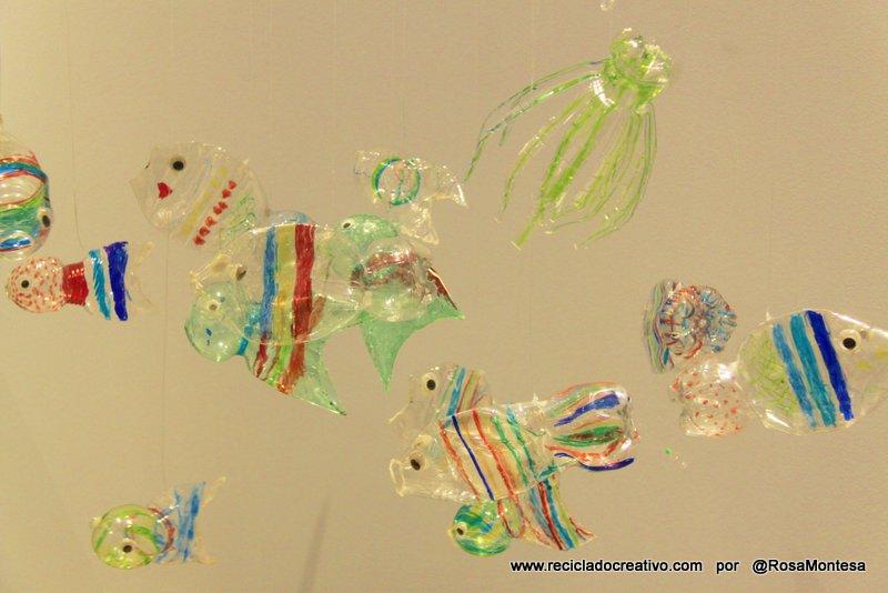 Taller para niños. Peces con botellas de plástico