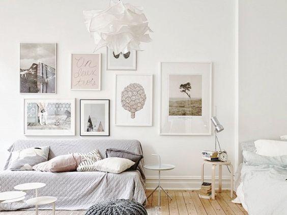 dormitorio multiusos en interiores nórdicos