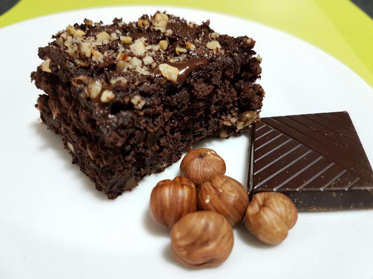 postres que no engordan - brownie sin harina