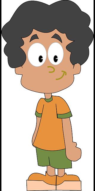 aprender a dibujar niños tipo caricatura 1