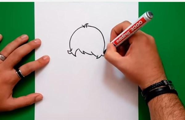 paso 1 para aprender a dibujar niños en caricatura 1