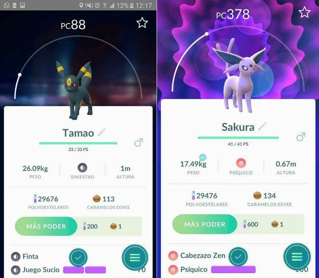 Cómo conseguir las evoluciones de Eevee en Pokemon GO Guía de nombres para conseguir a Espeon, Umbreon, Flareon, Jolteon y Vaporeon, Sakura, Tamao, Sparky, Pyro, Rayner 