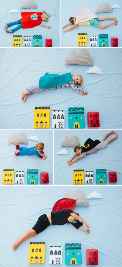 fondo photocall para niños super heroes