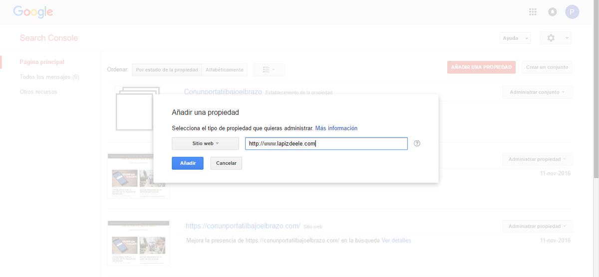 Mostrar tu web en las búsquedas de Google