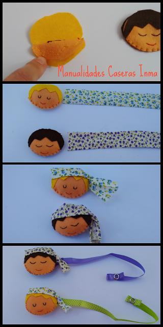Manualidades Caseras Inma_ como hacer un chupetero fallero para niño