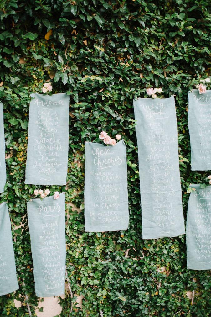 Seating plan elegante